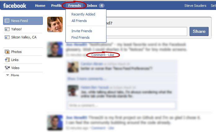 Facebook Ajax and DHTML features