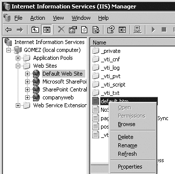 Using IIS Manager to set caching policy