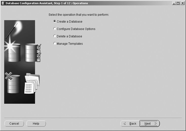 Oracle Database Configuration Assistant