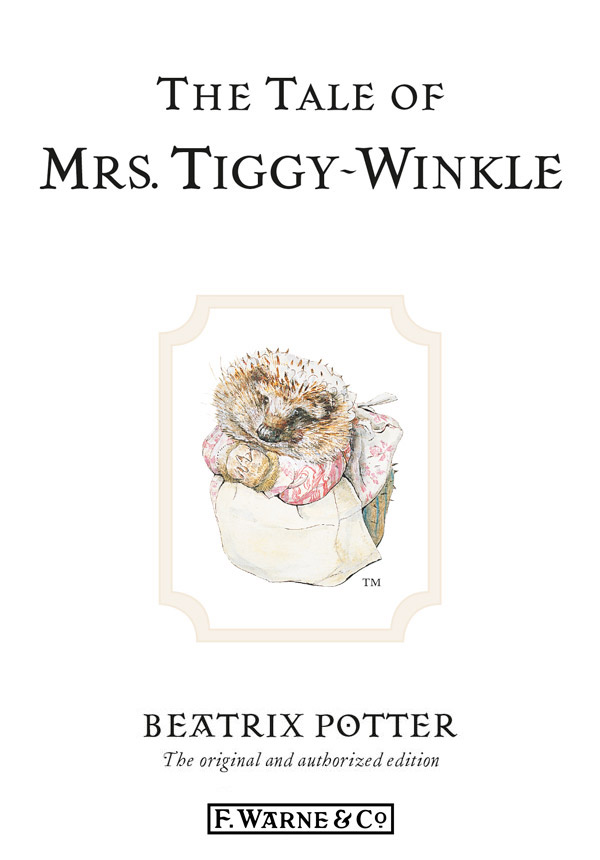 The Tale of Mrs. Tiggy-Winkle