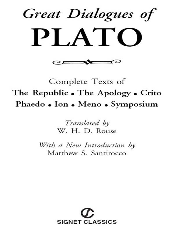 Great Dialogues of Plato