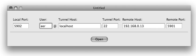 Setting up an SSH tunnel to a VNC server with SSH Agent