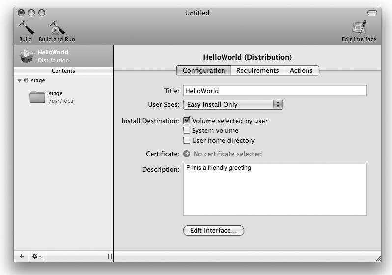 Configuring package options