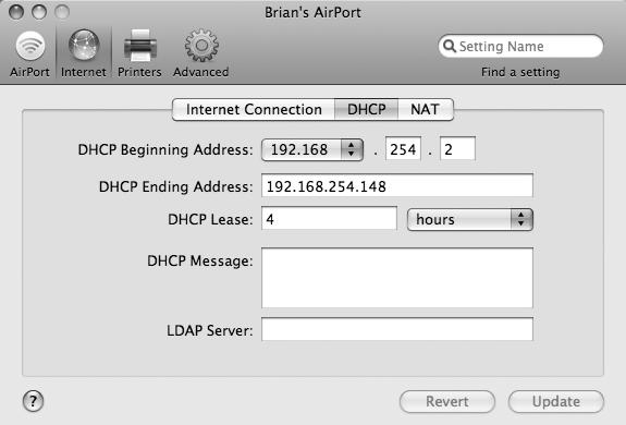 Setting the subnet and IP address pool size